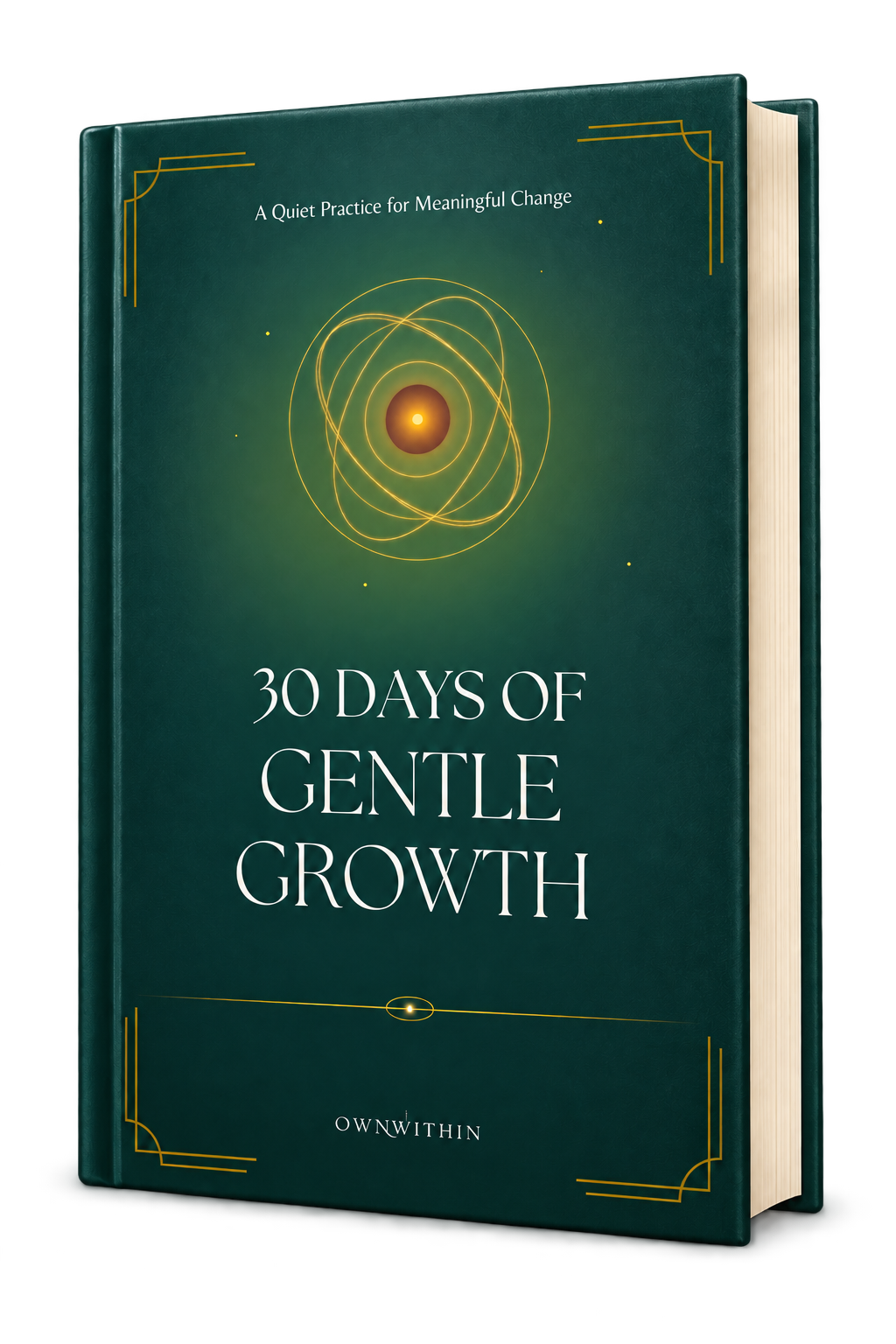 30 Days of Gentle Growth hardcover book